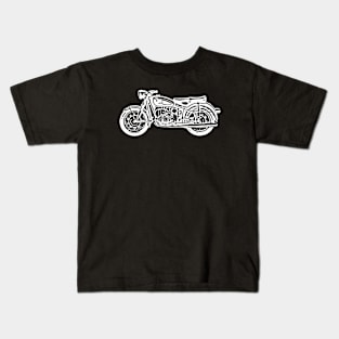 R69S Bike White Sketch Art Kids T-Shirt